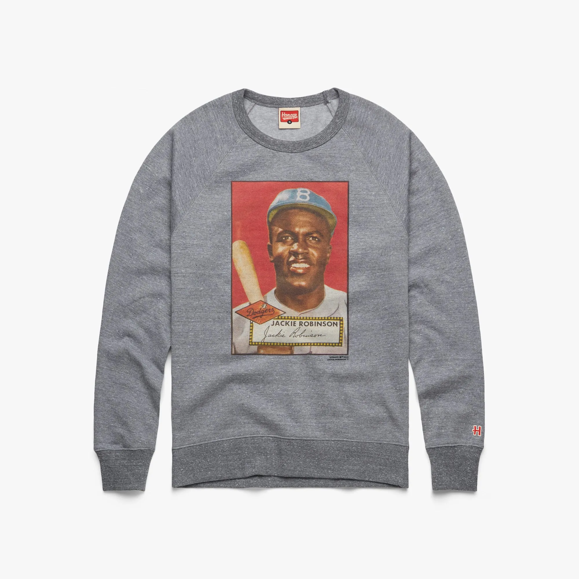 1952 Topps Baseball Jackie Robinson Dodgers Crewneck