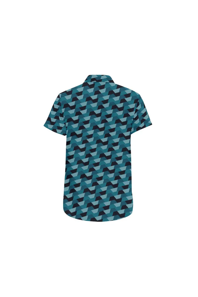 Abstract Camo Men's All Over Print Short Sleeve Shirt