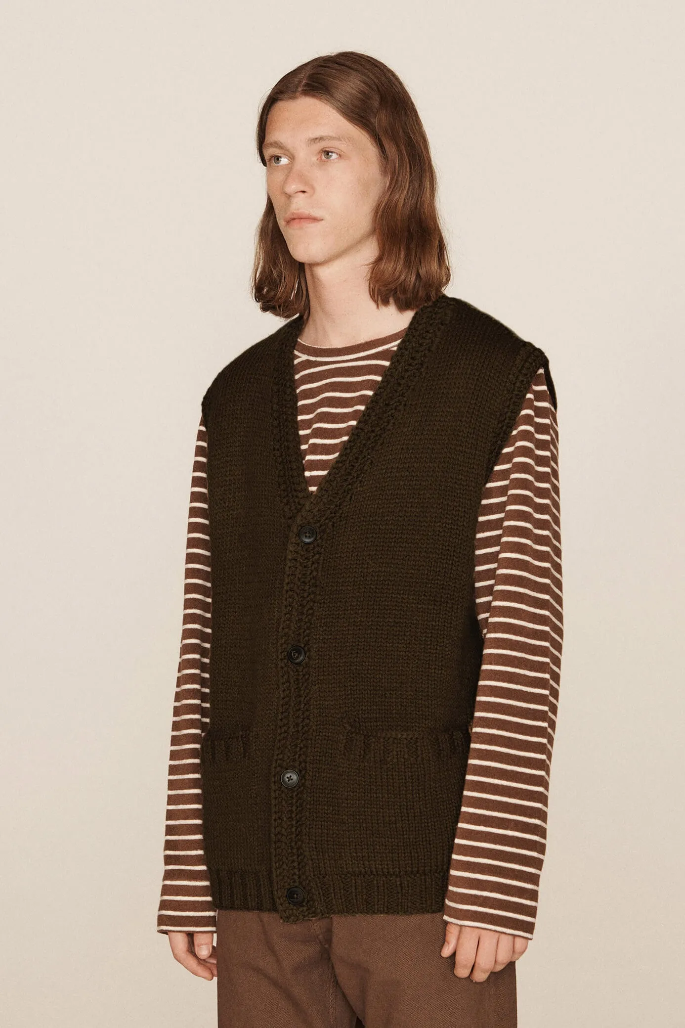 Appalachian Knit Waistcoat - Brown