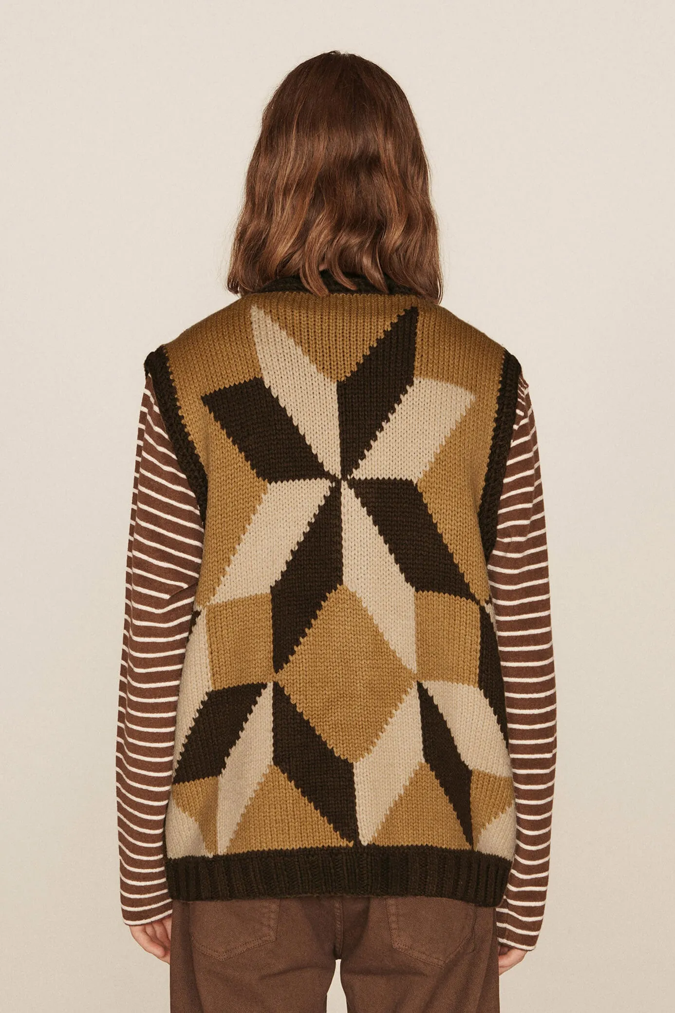 Appalachian Knit Waistcoat - Brown