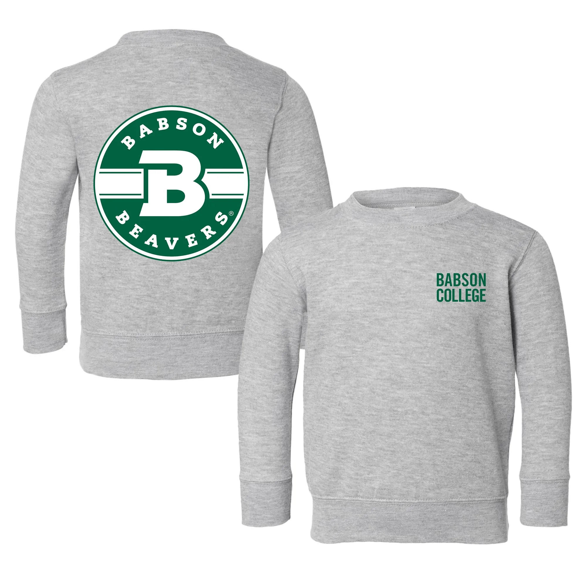 Babson Beavers Logo Toddler Crewneck Sweatshirt