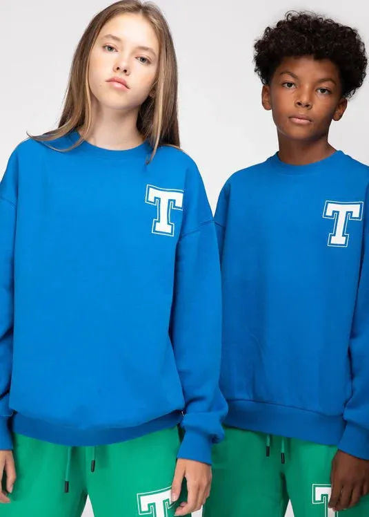 Blue College Sweatshirt