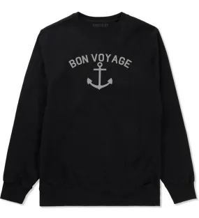 Bon Voyage Anchor Boat Mens Crewneck Sweatshirt