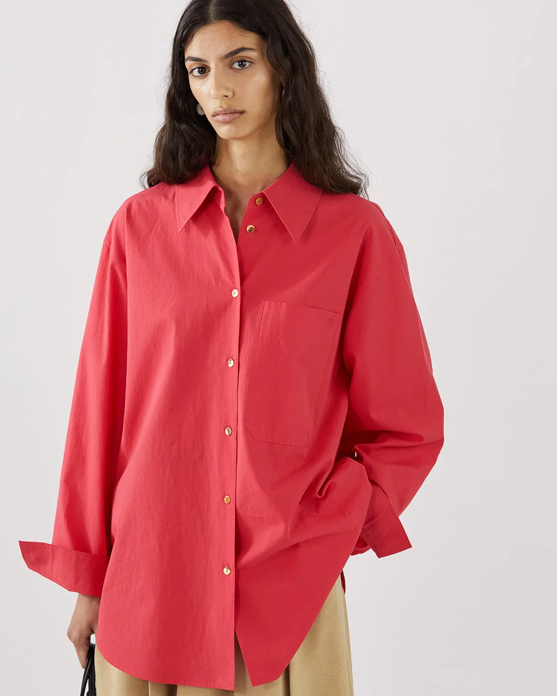 Caprice Shirt Organic Cotton Red