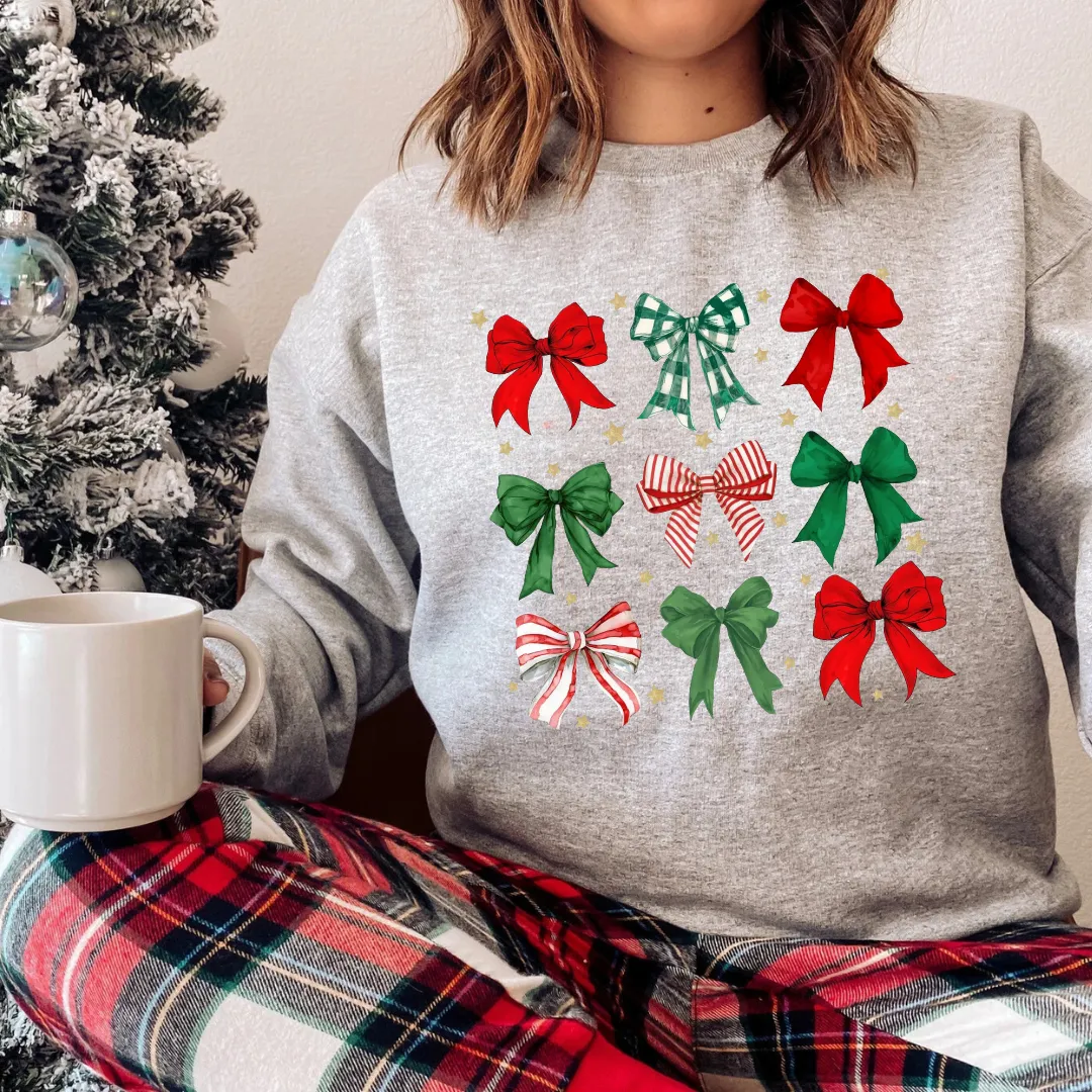 Christmas Bows Sweatshirts