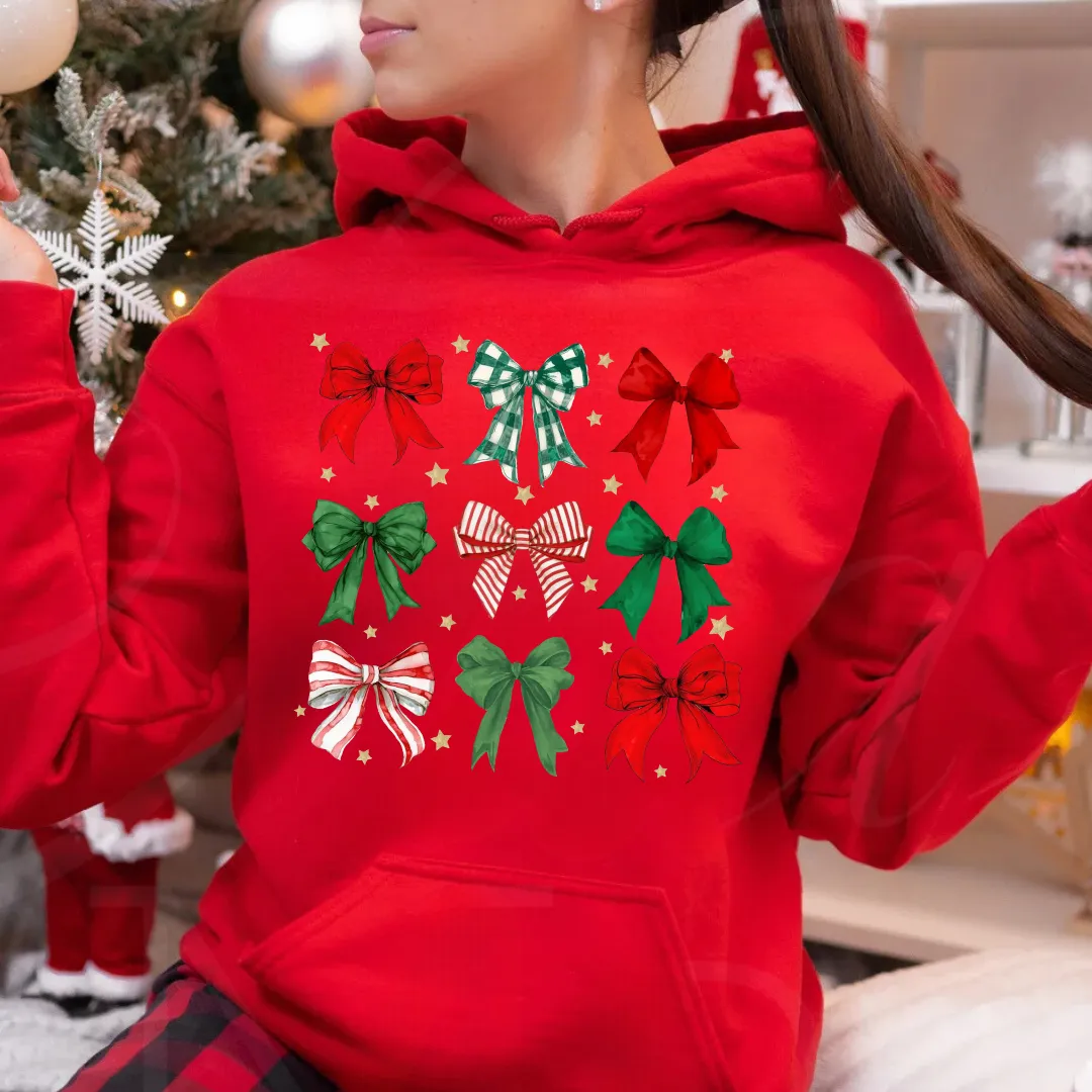 Christmas Bows Sweatshirts