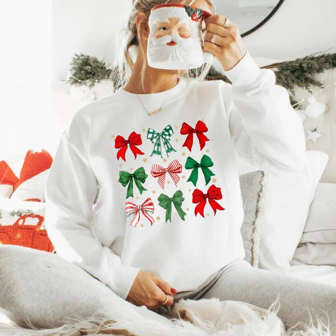 Christmas Bows Sweatshirts