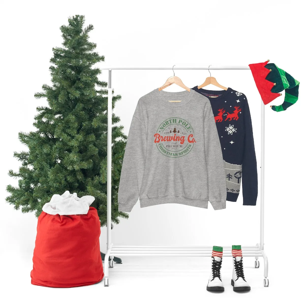 Christmas Crewneck Sweatshirt, Brewing Co.