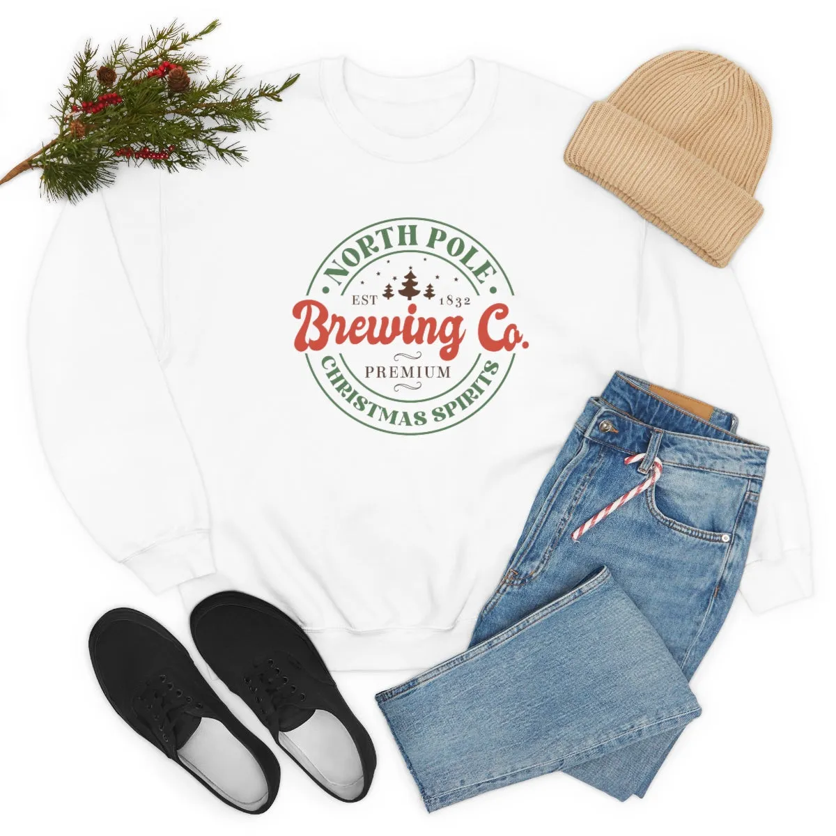 Christmas Crewneck Sweatshirt, Brewing Co.