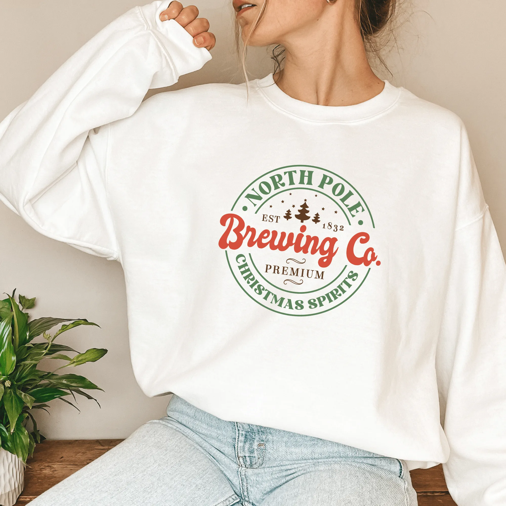 Christmas Crewneck Sweatshirt, Brewing Co.