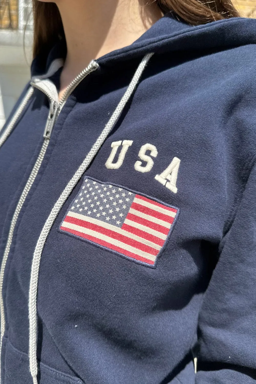 Christy Usa Flag Hoodie