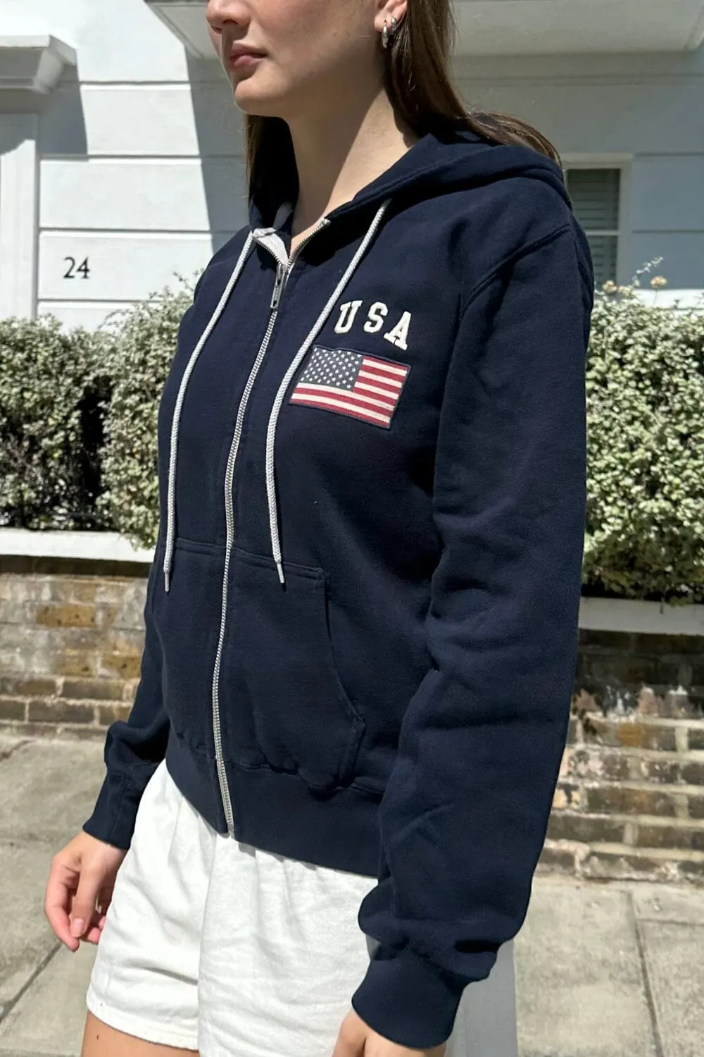 Christy Usa Flag Hoodie