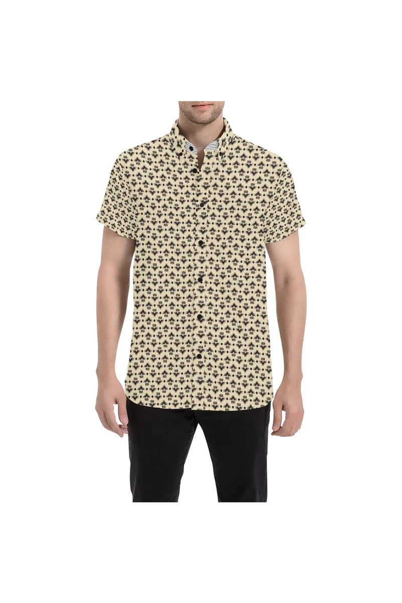 CLR -IN - USA Men's All Over Print Short Sleeve Shirt (Model T53)