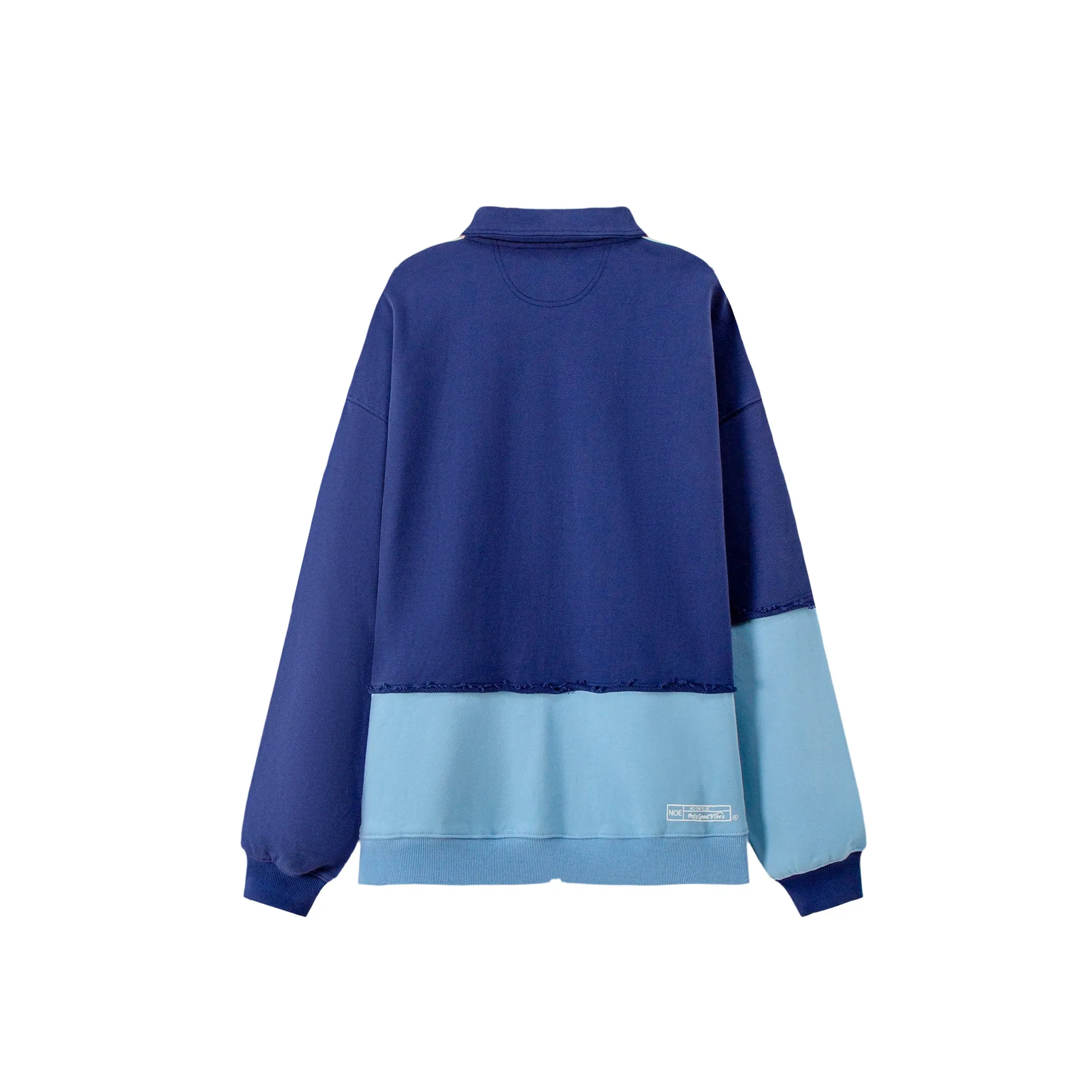 Color Matching Oversize Zip-Up Hoodie