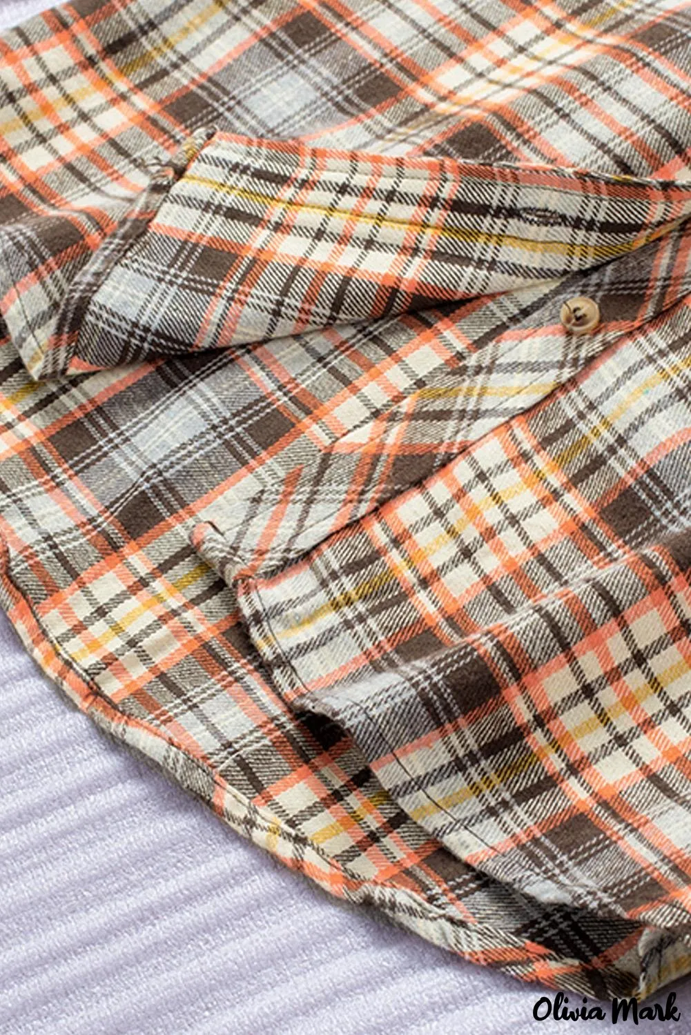 Deanwangkt - Plaid Button-Up Long Sleeve Shirt