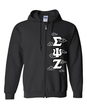 Deluxe Greek Letters - Full-Zip Hooded Sweatshirt - Customer's Product with price 182.00