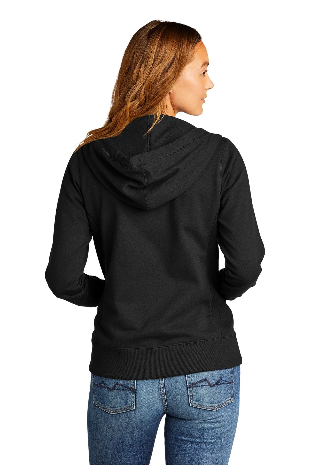 District Women's Re-Full-Zip Hoodies, Black