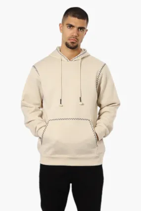 Essentials By Drill Clothing Stitch Detail Hoodie - Cream