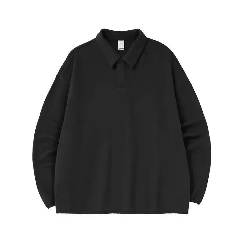 Fall And Winter Oversized Lapels Fleece Sweatshirt Pullover Top for men