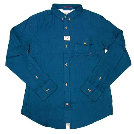 Fourstar Overdye Twill Long Sleeve Button-Up Shirt