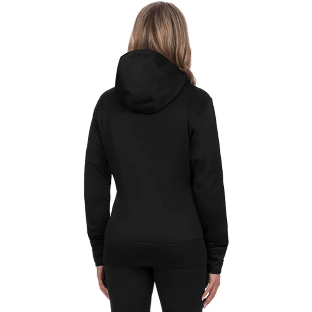 FXR Womens Race Division Tech Pullover Hoodie Black/Sky