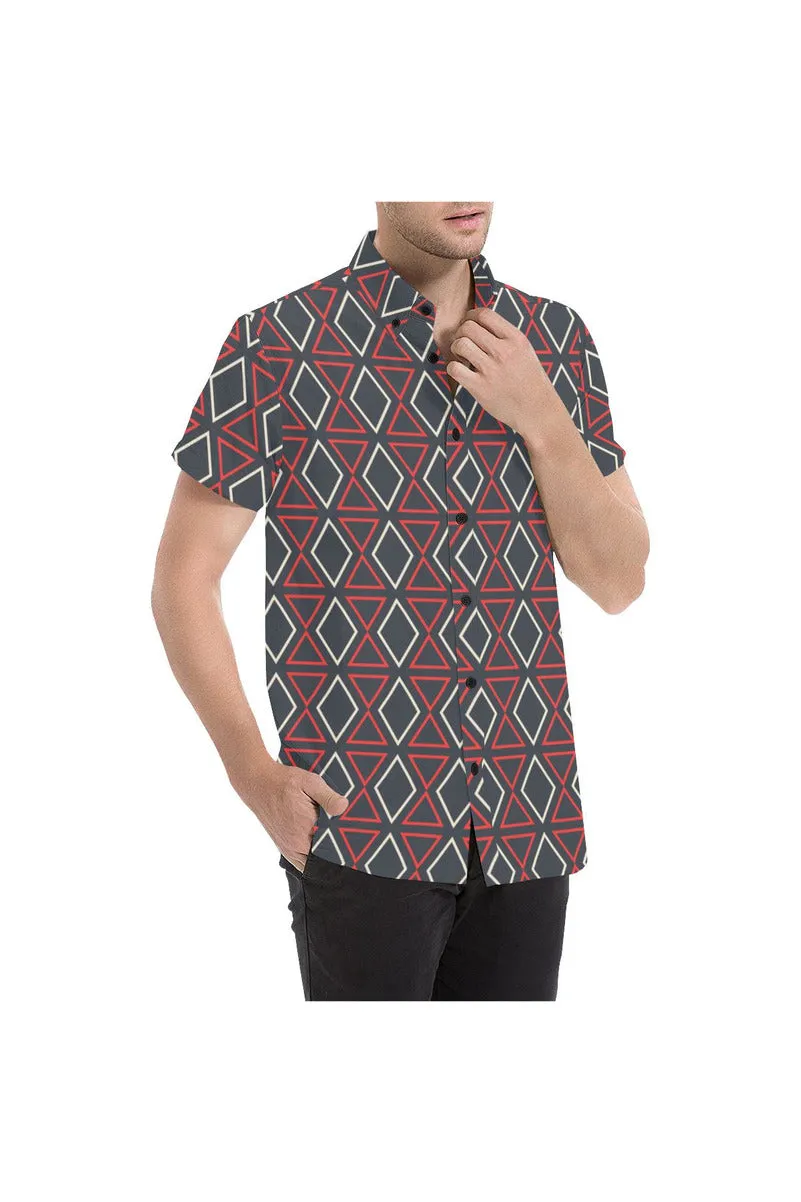 Geo Gorgeous Men's All Over Print Short Sleeve Shirt