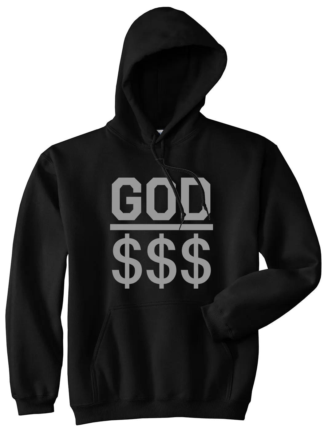 God Over Money Mens Pullover Hoodie