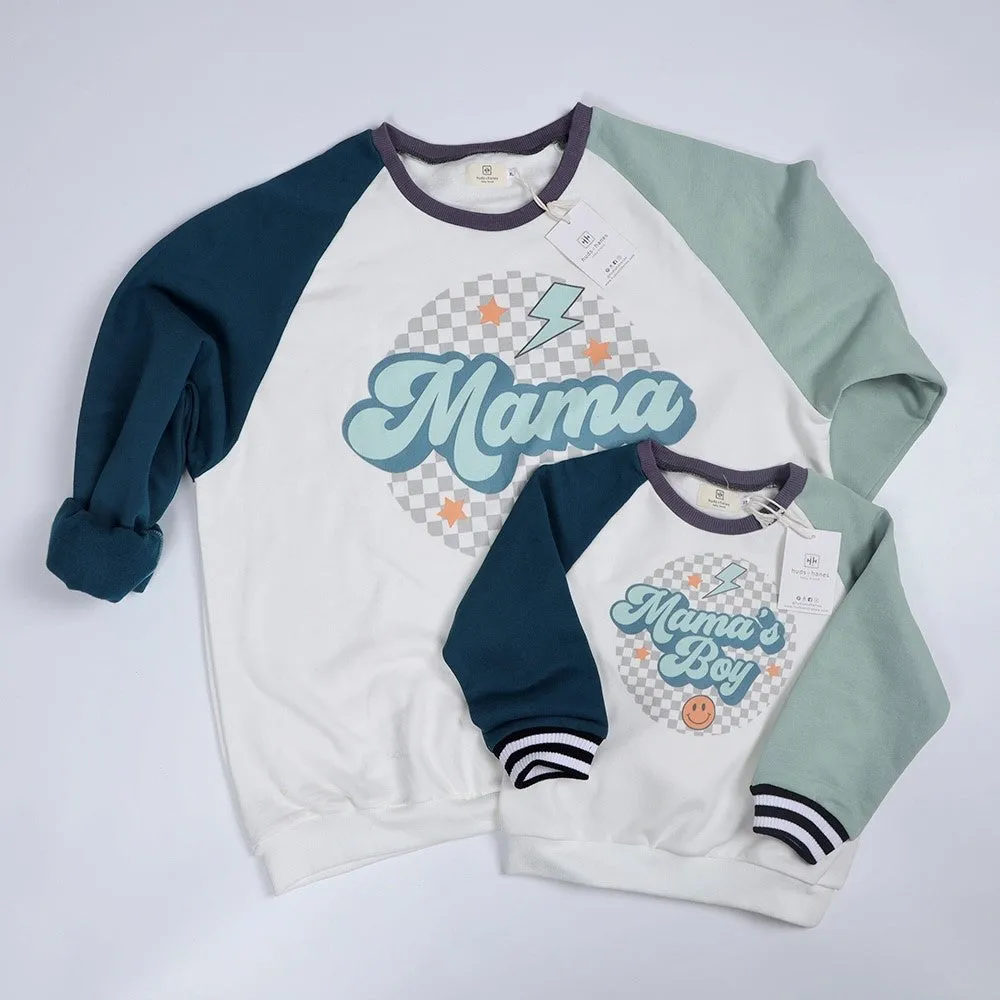 Groovy Varsity Sweatshirt | Mama’s Boy