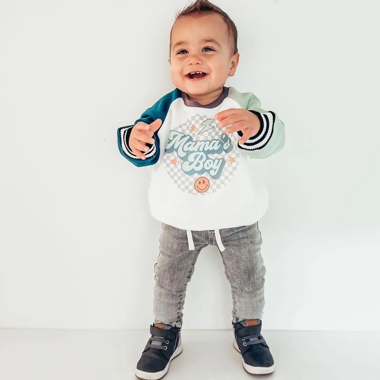 Groovy Varsity Sweatshirt | Mama’s Boy