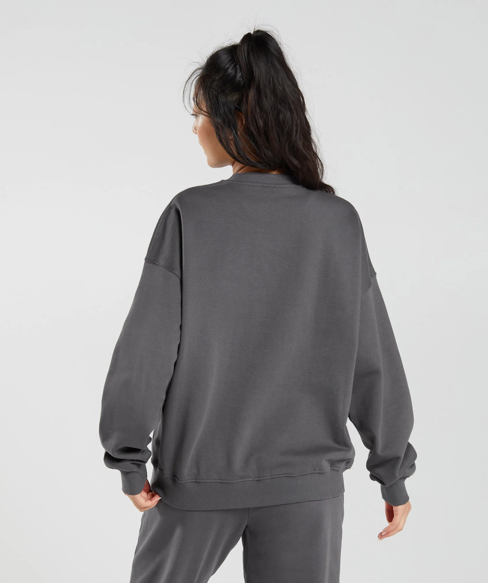 Gymshark Activated Graphic Sweatshirt - Silhouette Grey