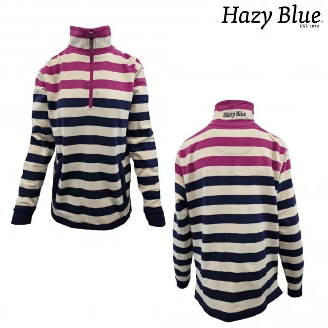 Hazy Blue Womens  Pullover Sweatshirts - Jenna