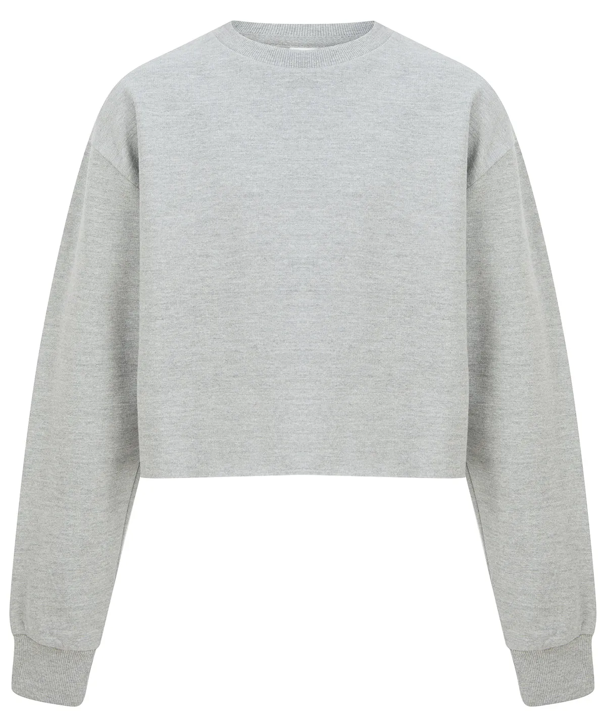 Heather Grey - Kids cropped slounge sweat