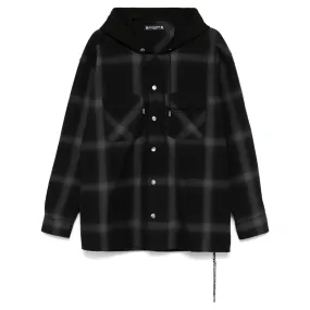 Hooded Plaid Shirt