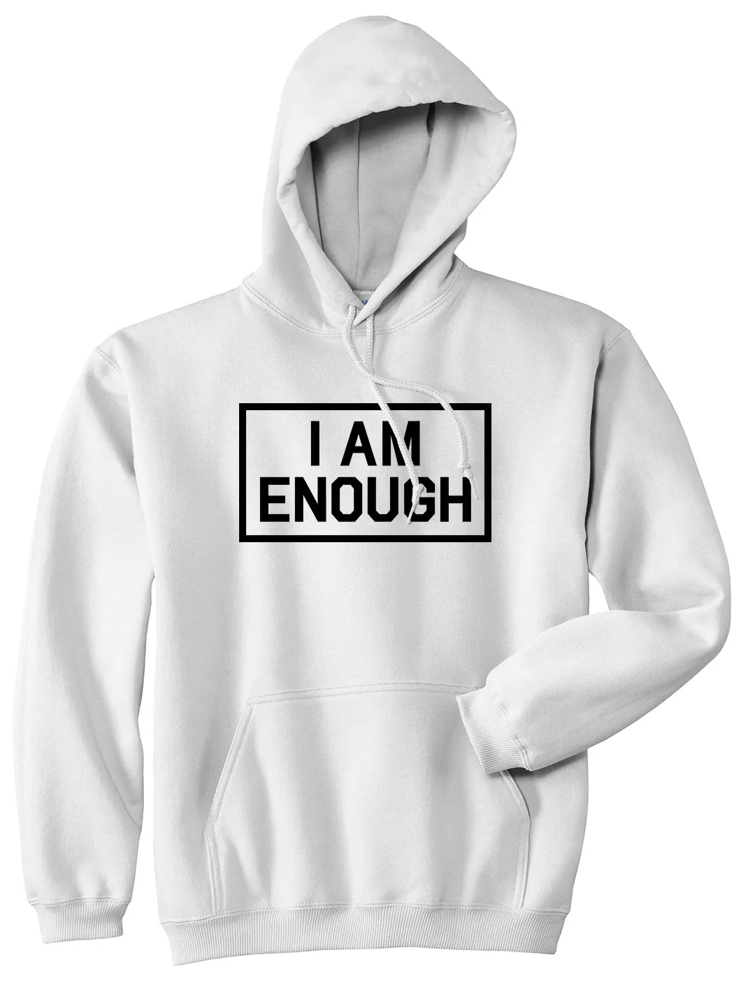 I Am Enough Inspirational Mens Pullover Hoodie