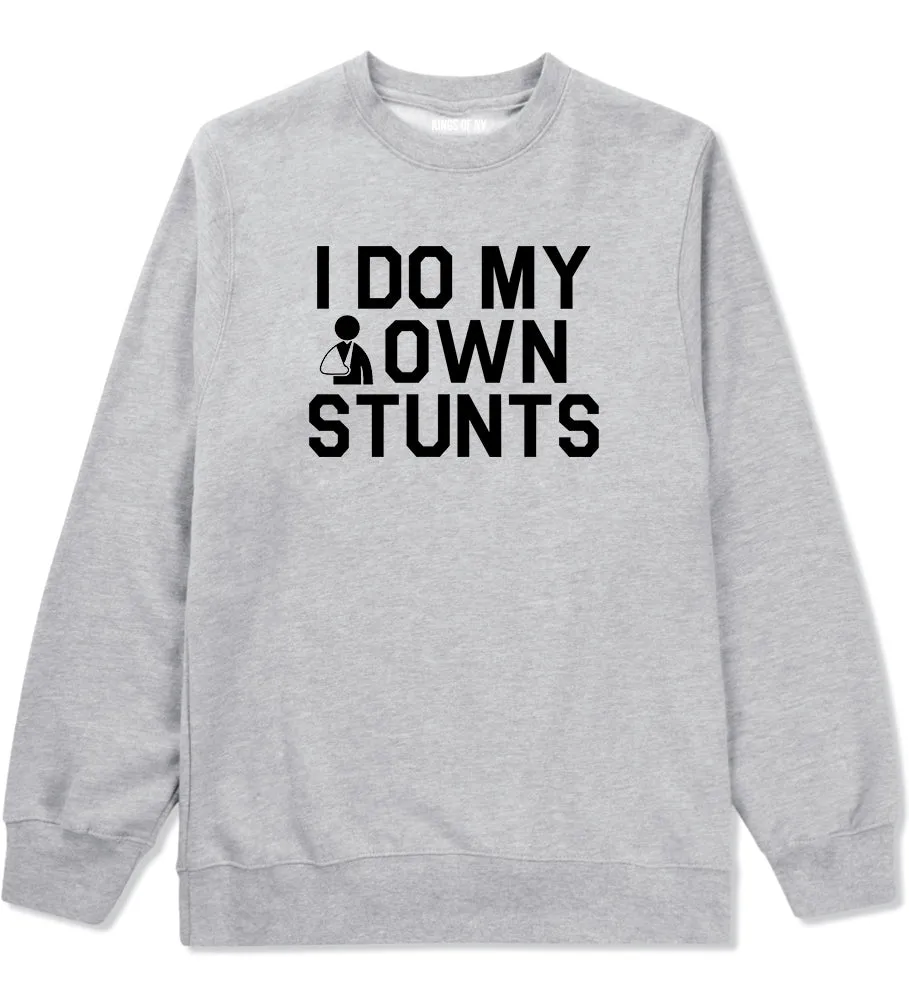 I Do My Own Stunts Broken Arm Mens Crewneck Sweatshirt