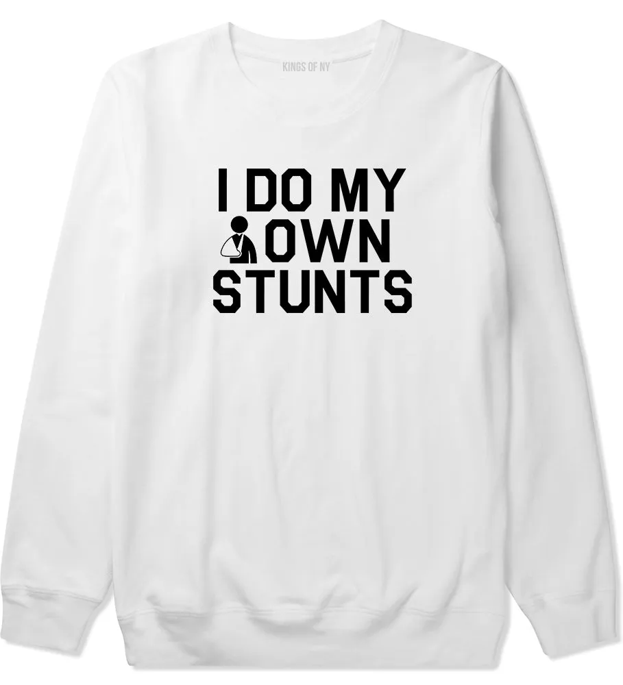 I Do My Own Stunts Broken Arm Mens Crewneck Sweatshirt