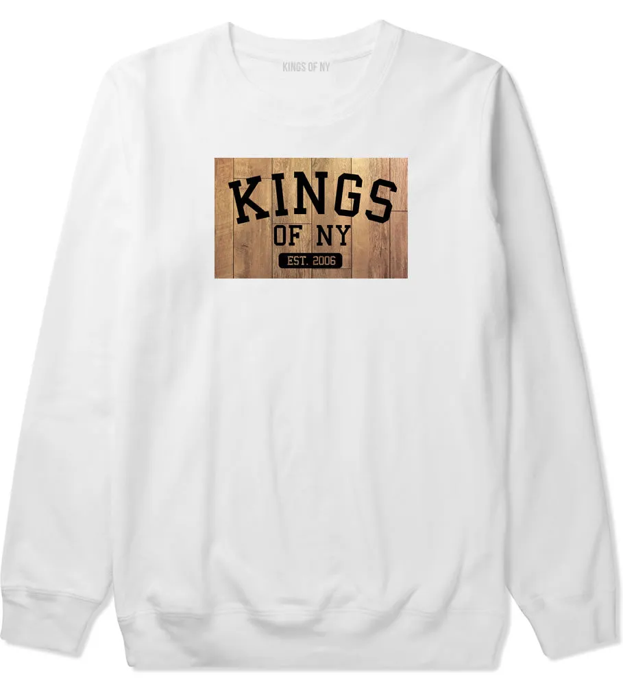 Kings Of NY Hardwood Basketball Logo Boys Kids Crewneck Sweatshirt