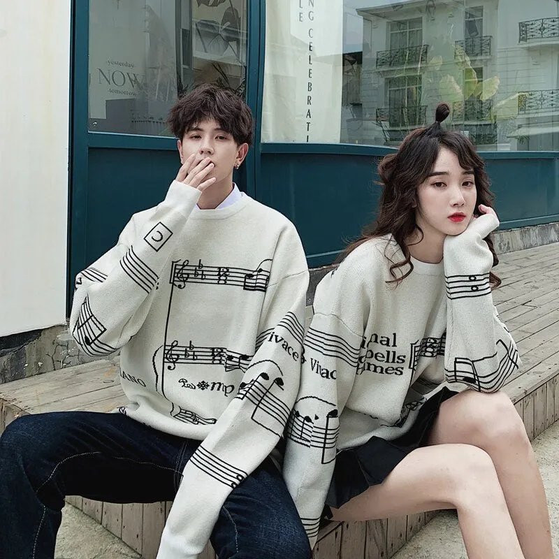 [Korean Style] A Piano Score Unisex Sweatshirts