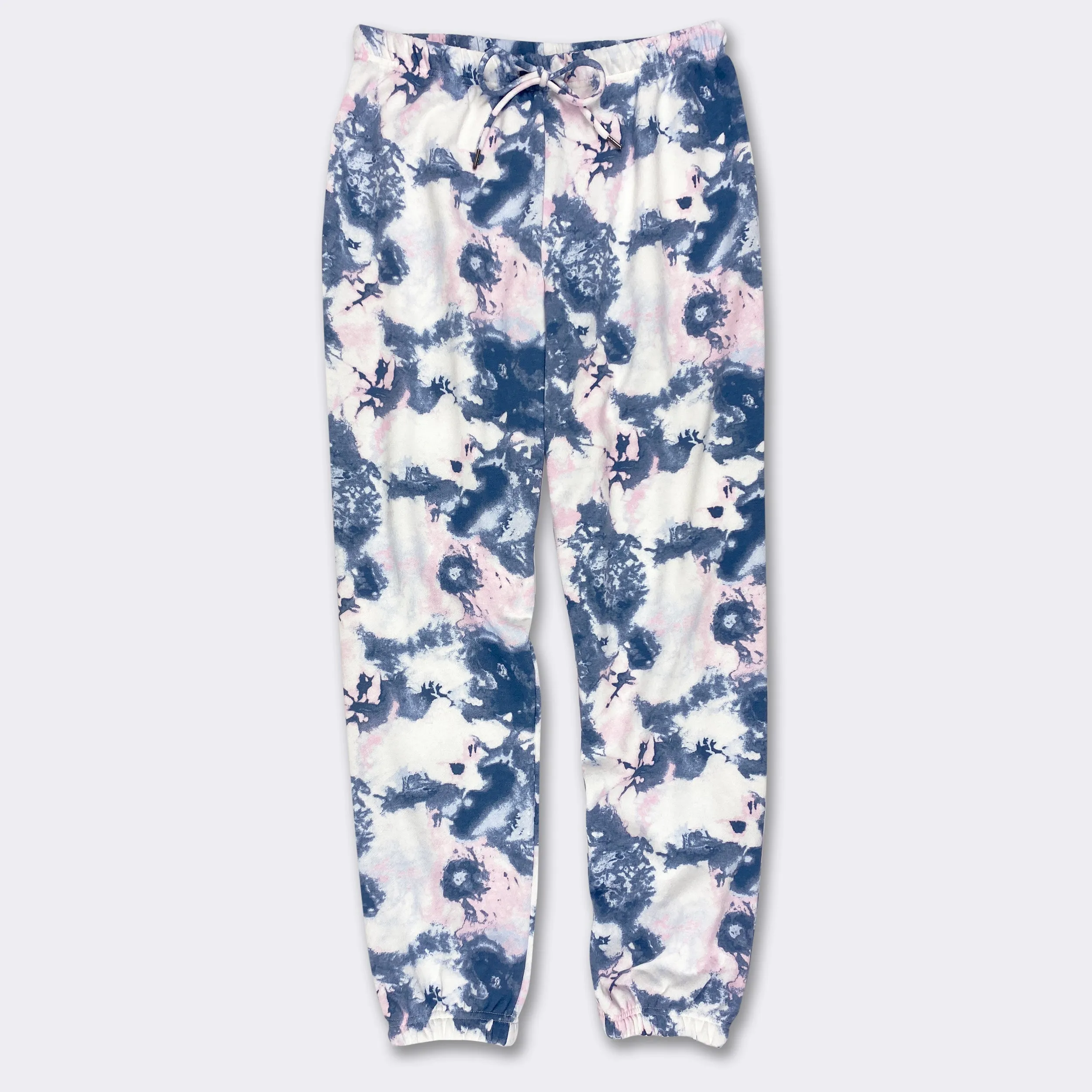 Ladies' Blue Pink Tie Dye Comfortwear Collection Joggers