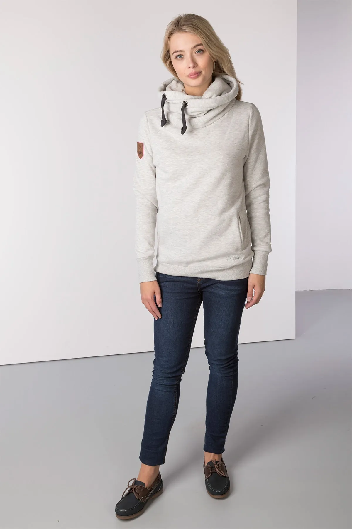 Ladies Cross Neck Hoody with Number