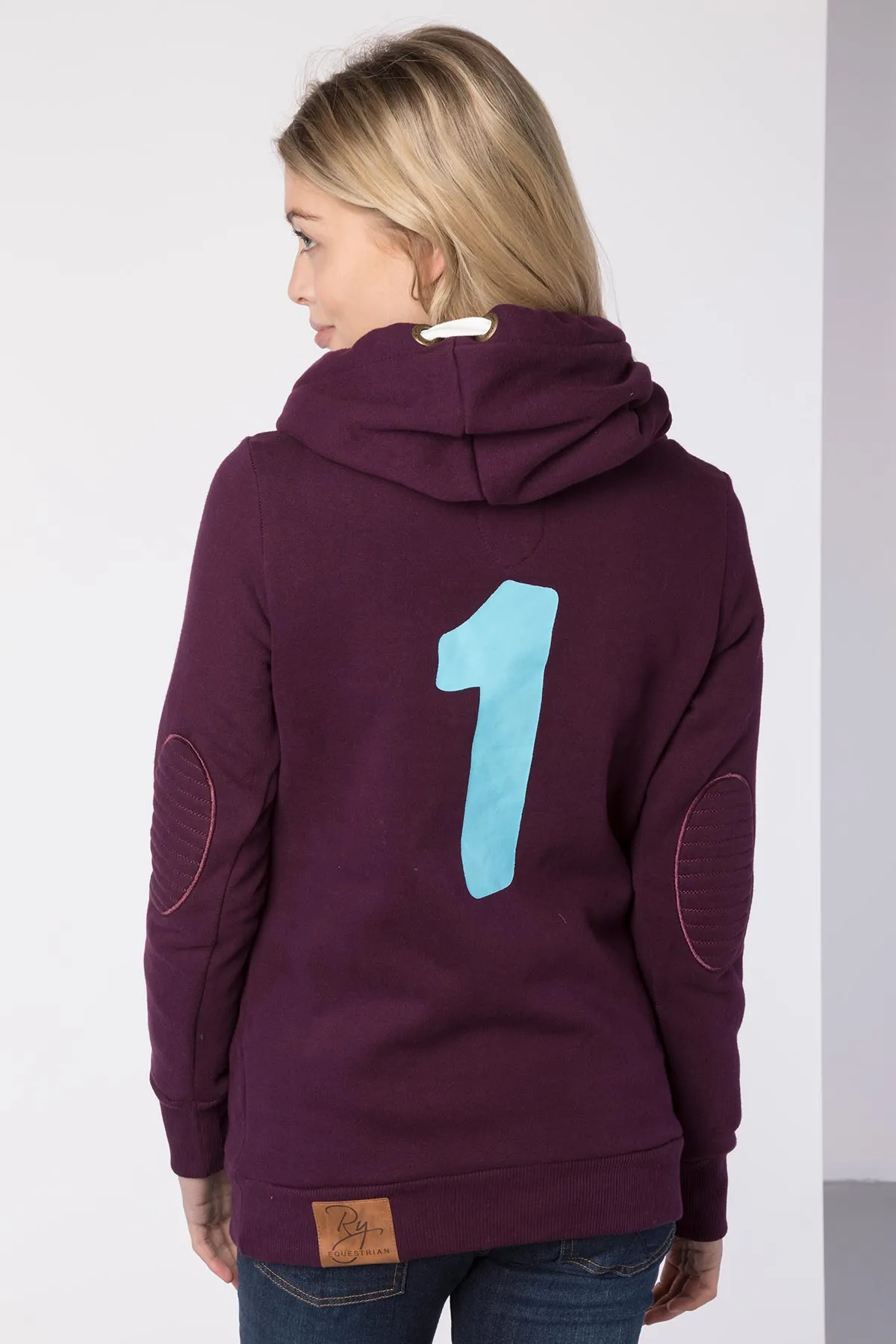 Ladies Cross Neck Hoody with Number