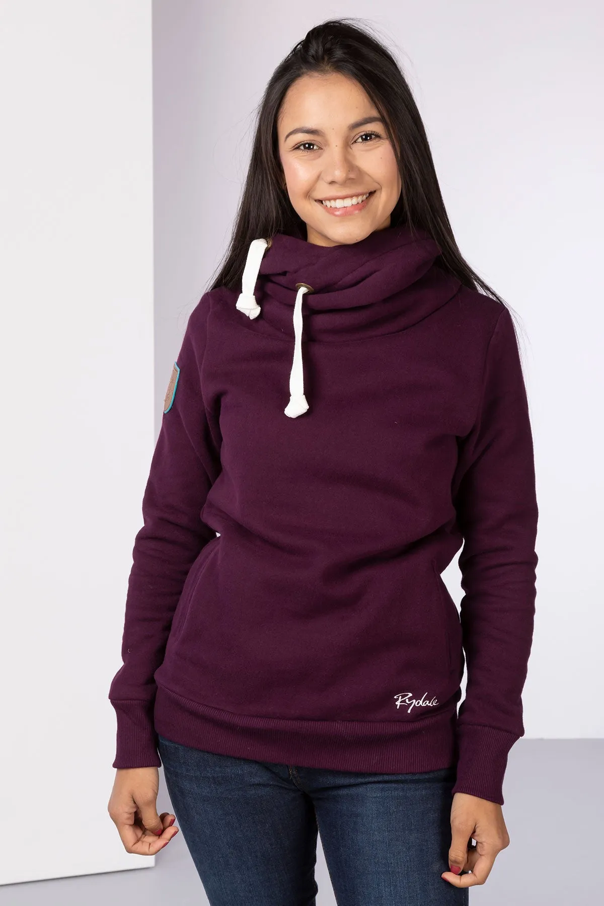 Ladies Cross Neck Hoody