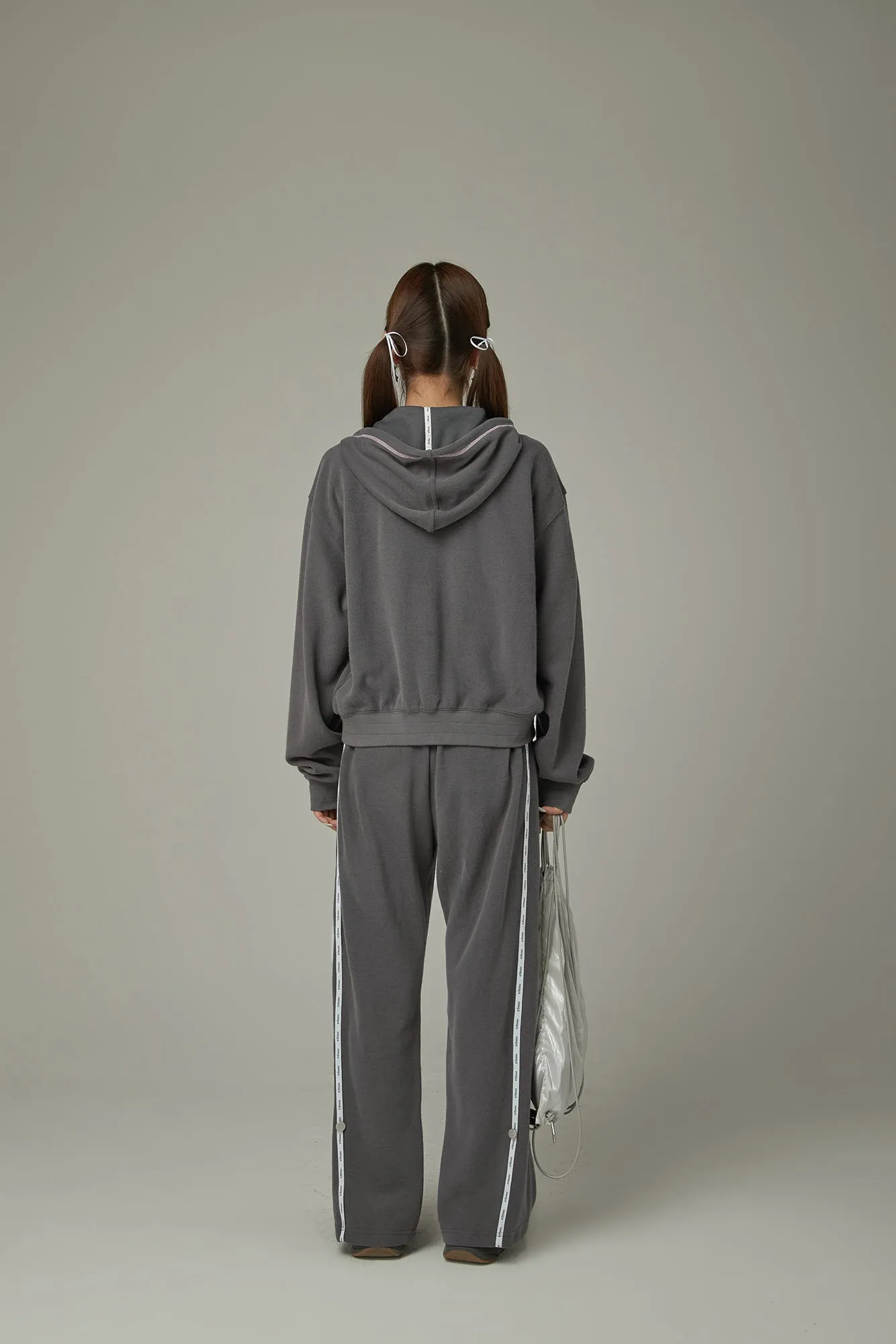 Loose Fit Hooded Zip-Up