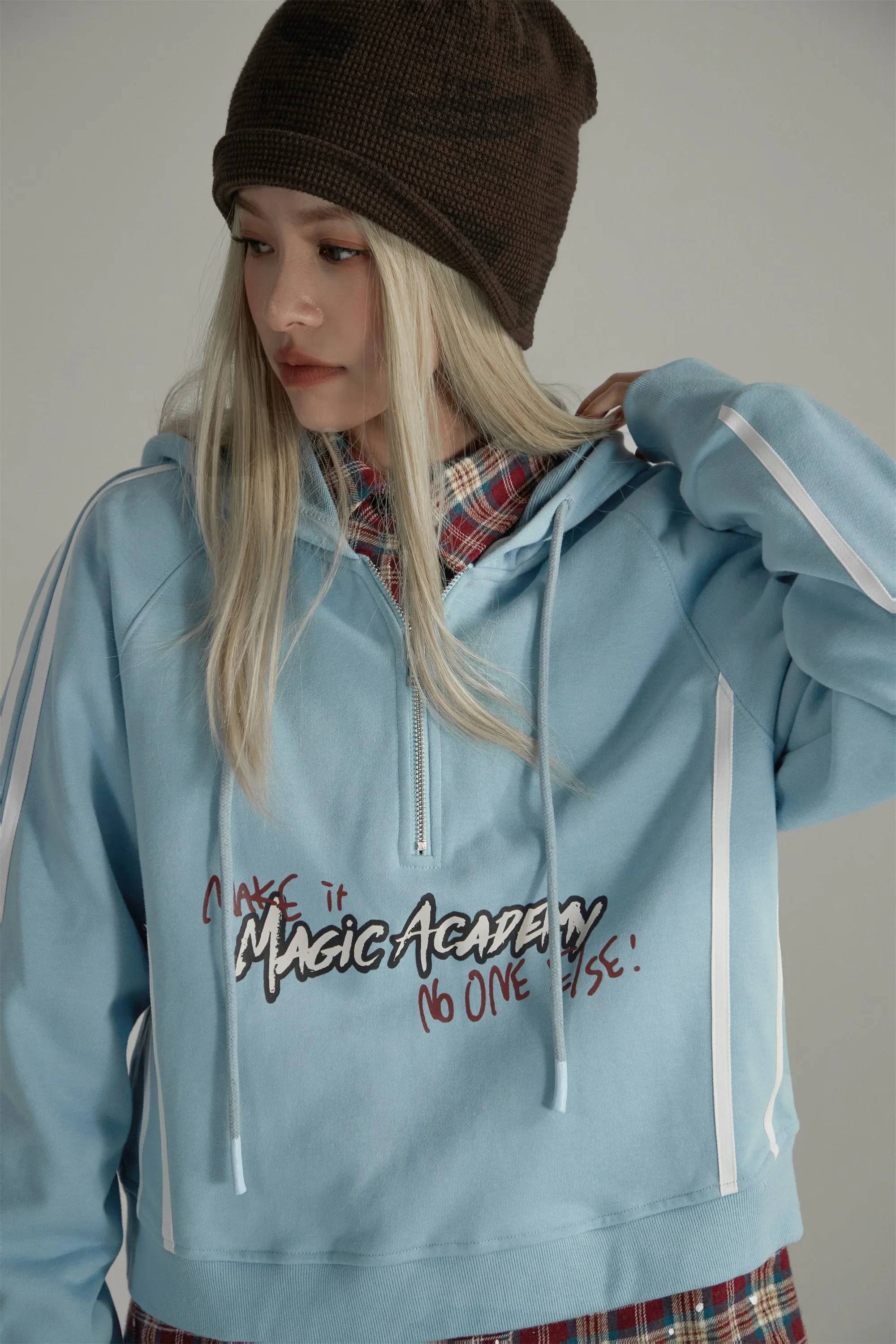 Magic Academy Half Zip-Up Hoodie