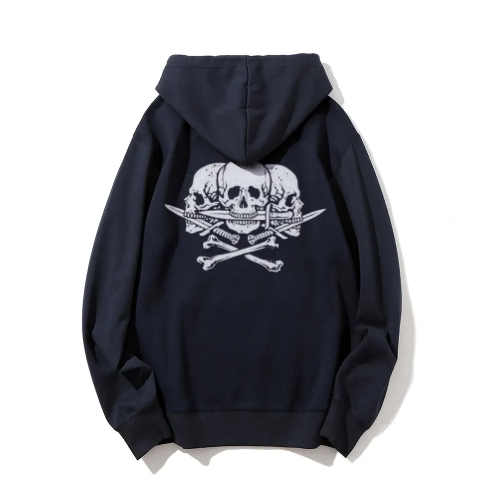 Mens Skull and Crossbones Graphic Hoodies