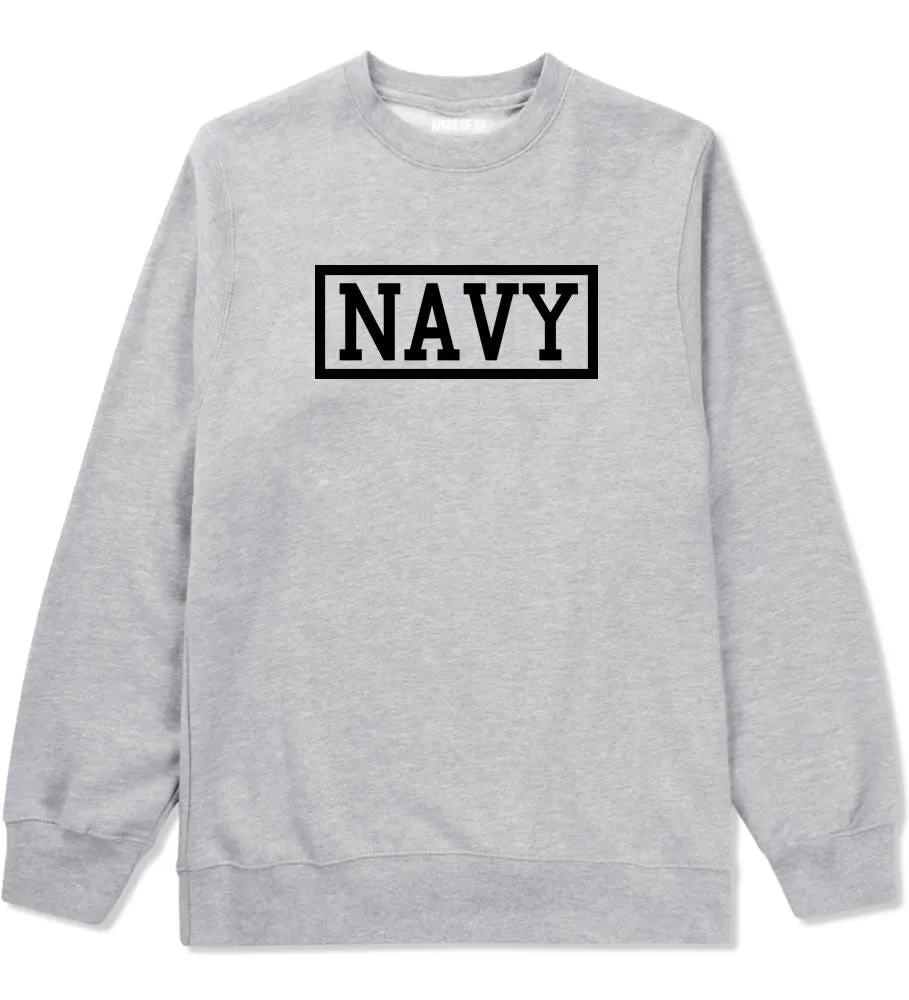 Navy Box Crewneck Sweatshirt