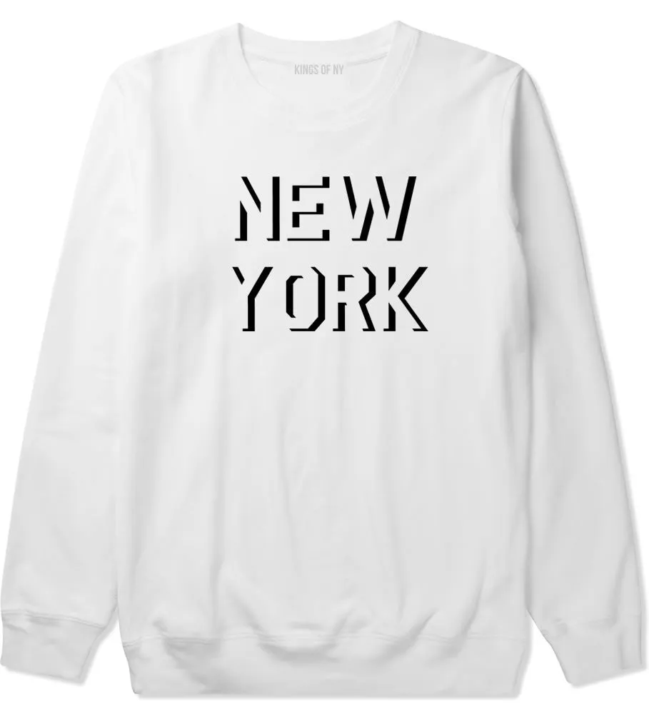 New York Shadow Logo Crewneck Sweatshirt