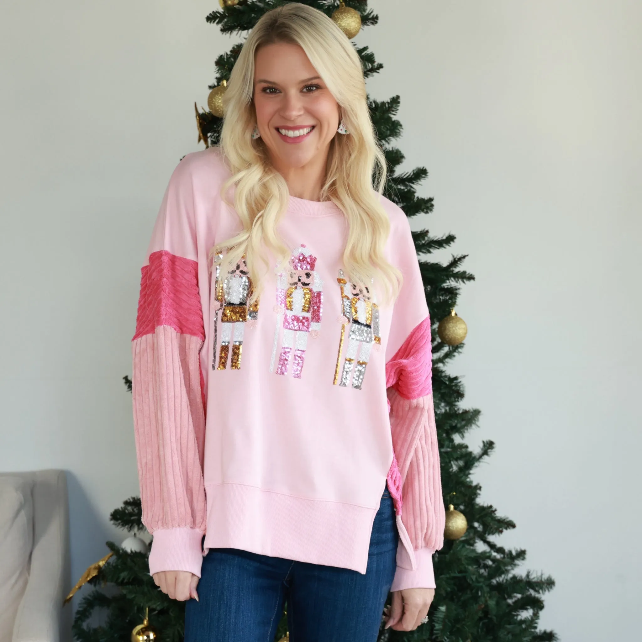 Nutcracker Cheer Oversized Sweatshirt