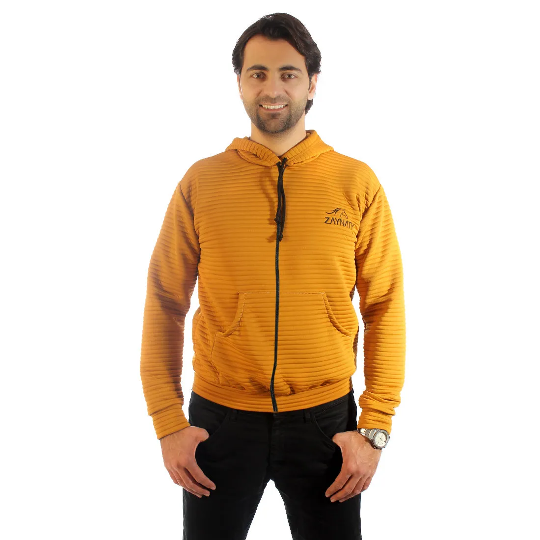 Original Zaynaty Embroider Full Zip Up Stylish Hoodies -6005