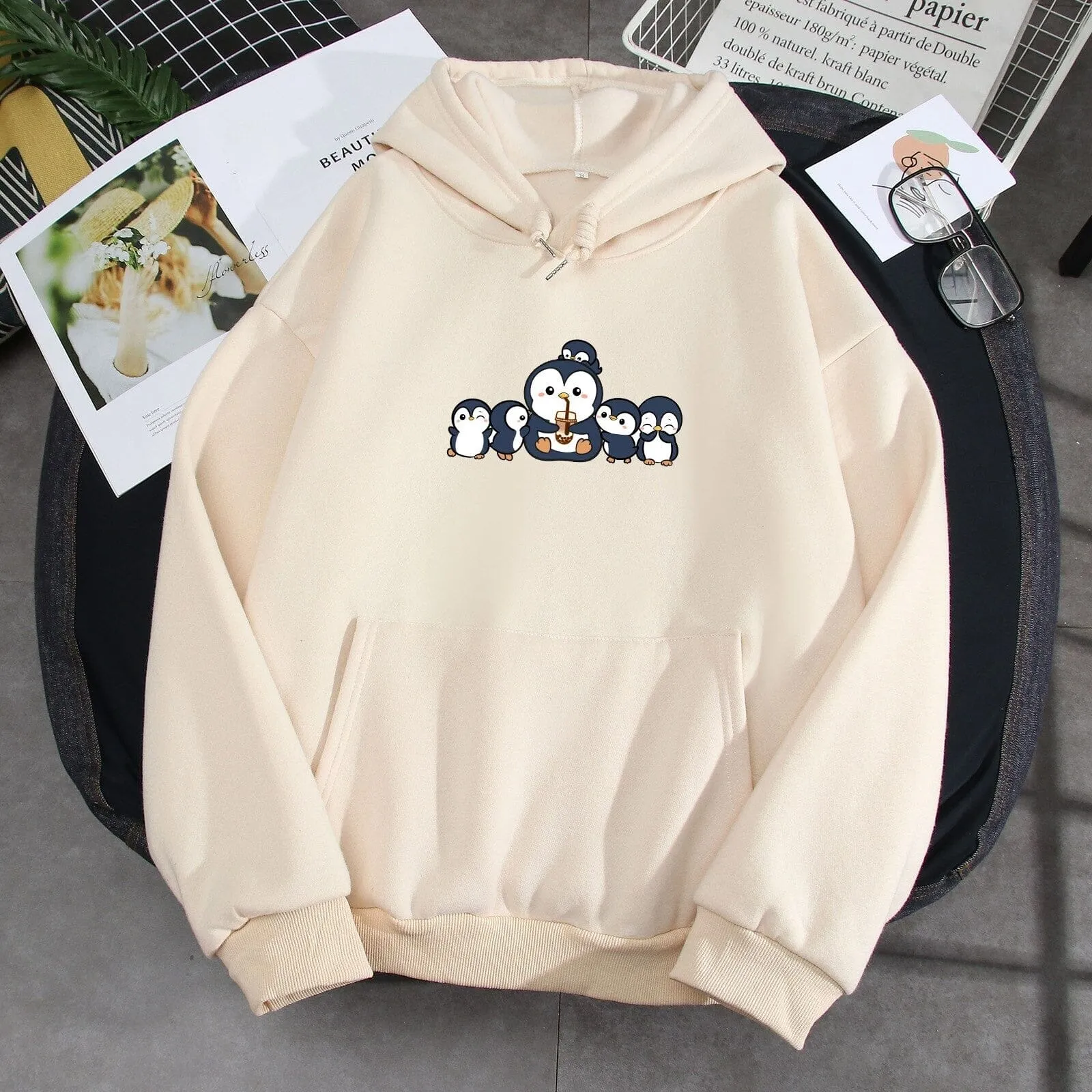 Penguins and Friends Soft Hoodie